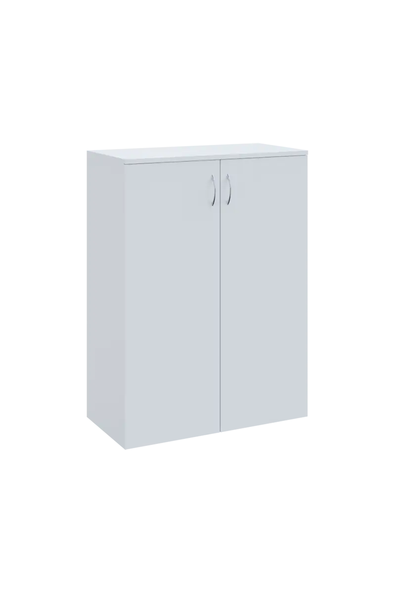 N 3 - 8D kancelářská skříň, 2-dveřová, 1100x800x400, bílá